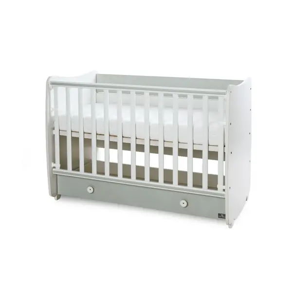Patut balansoar, transformabil, Lorelli Dream 60 x 120 cm, White Milky Green