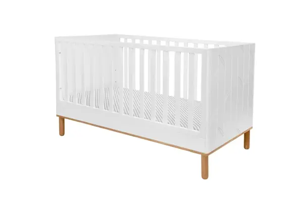 Patut copii Toteme botanic alb/stejar 70x140 cm