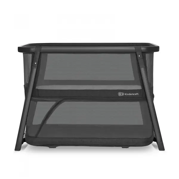 Patut de calatorie 4 in 1 Kinderkraft Sofi Plus grey pliabil, multifunctional cu accesorii incluse