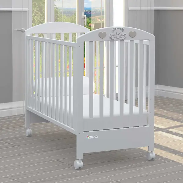 Pătuț pentru bebeluși Bambino Casa - Luce, Bianco