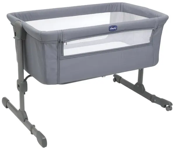 Pătuț pentru bebeluși Chicco - Next 2 Me, Essential, gri