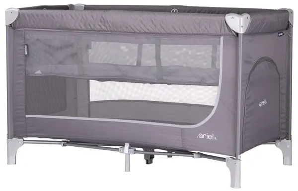 Pătuț pentru bebeluși cu 2 niveluri Chipolino - Ariel, nor