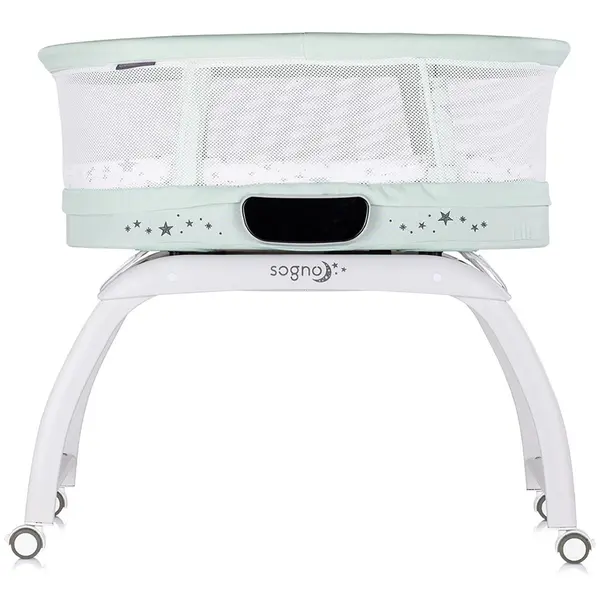 Patut pentru copii Chipolino Sogno 2 in 1 pastel green cu leganare si cantar integrat