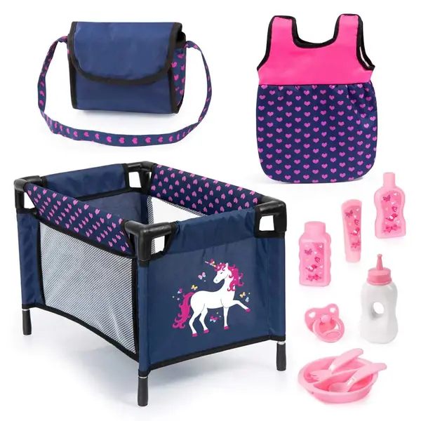 Patut pentru papusi, sac de dormit si accesorii Bayer 61754AC
