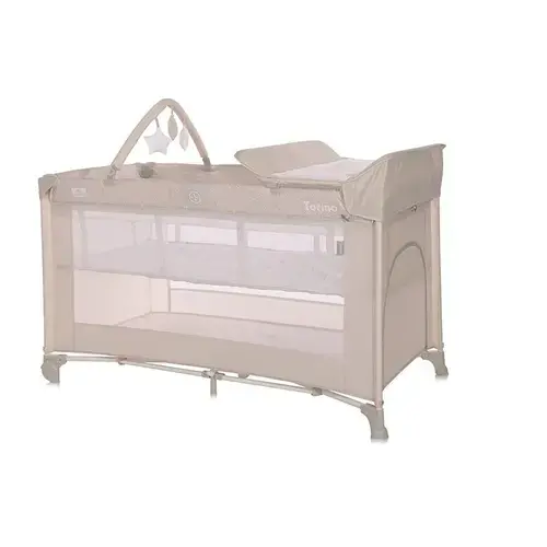 Patut pliabil Lorelli, Torino Plus, 2 nivele cu accesorii, Fog Striped Elements