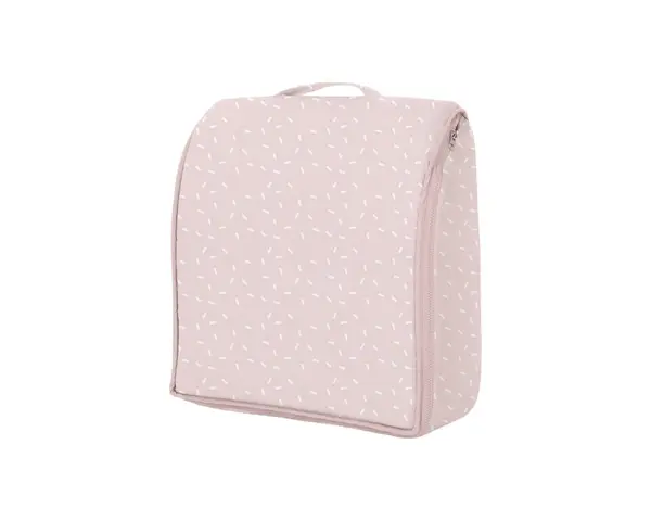 Patut portabil pentru bebelusi si rucsac 2in1 KikkaBoo Memory Confetti Pink multifunctional,baza din spuma densa cu husa din bumbac,prevazut cu fermoar si bretele reglabile,potrivit pentru calatoriiC