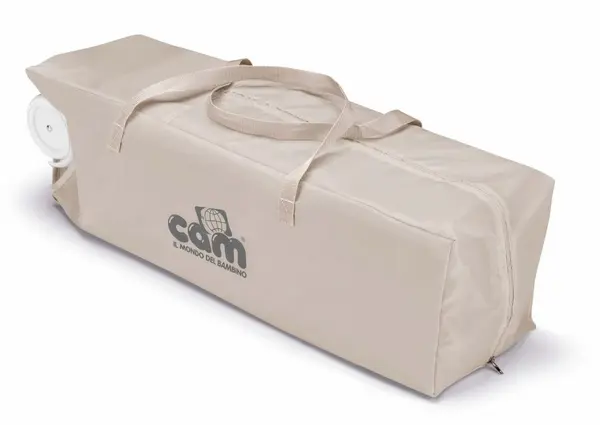 Patut voiaj Cam Pisolino Berj ultraportabil, cu doua nivele, saltea si geanta transport incluse incluse, roti cu blocare, standard European EN 716-12