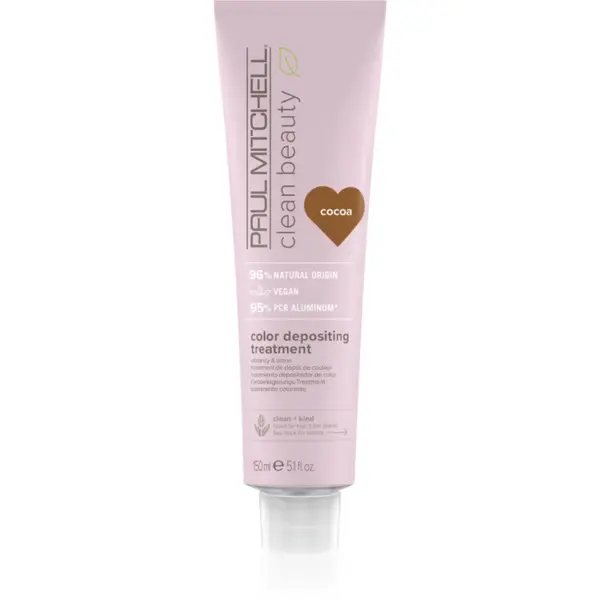 Paul Mitchell Clean Beauty Color Depositing Treatment masca hranitoare pentru păr vopsit culoare Cocoa 150 ml