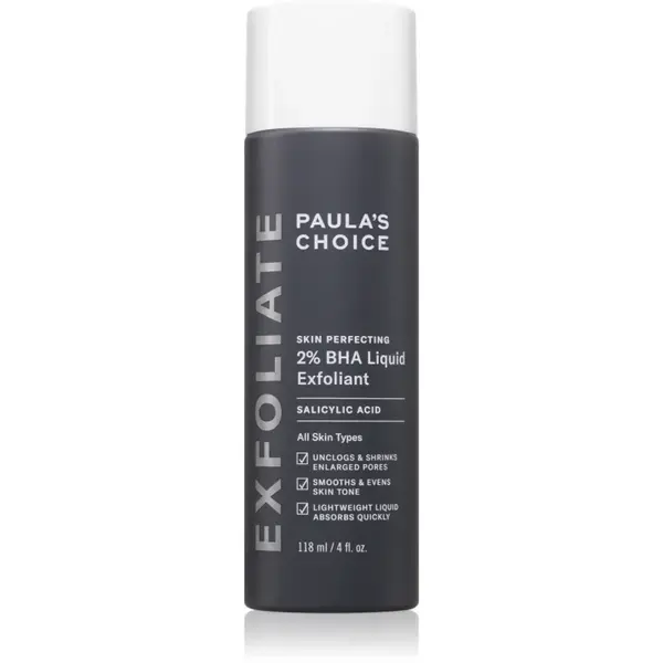 Paula's Choice Skin Perfecting 2% BHA Liquid Exfoliant tonic exfoliant delicat 118 ml
