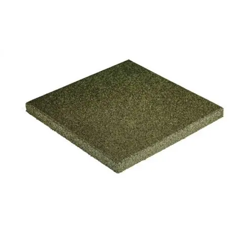 Pavele Cauciuc Plane 500X500X40 mm - Verde