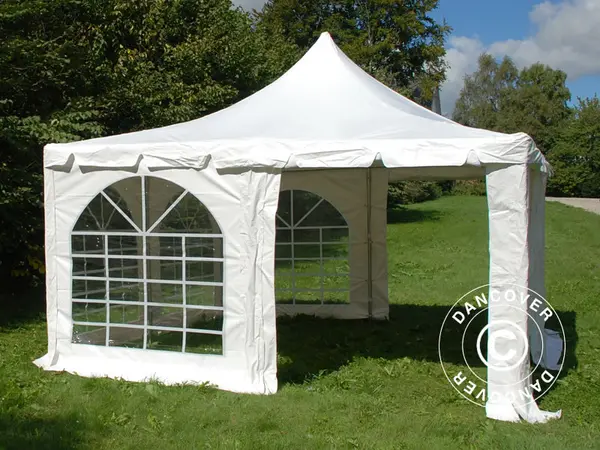 Pavilion - cort MARQUEE PRO - 4x4 metri - acoperis impermeabil PVC500g mp - culoare alb