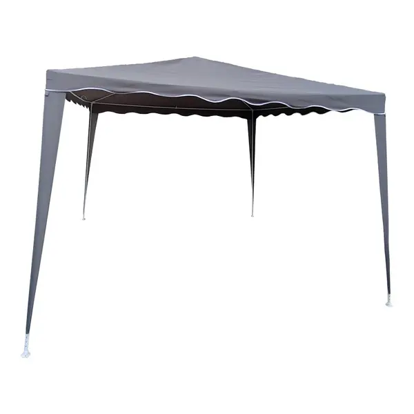 Pavilion de gradina, Gazebo, Gri inchis, 300x300x250 cm