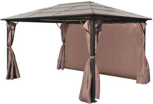 Pavilion maro aluminiu 400 x 300 cm, rezistent la intemperii
