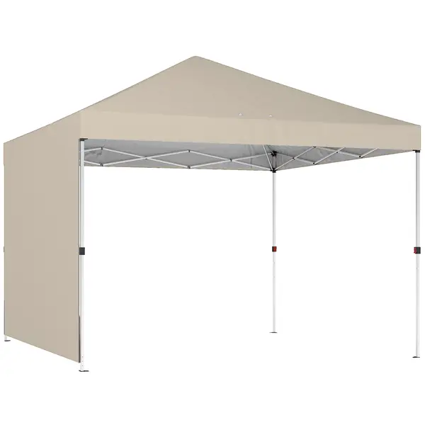 Pavilion Outsunny 3x3m, Impermeabil pentru Grădină și Petreceri în Aer Liber, Bej | Aosom Romania