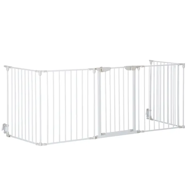 PawHut Gard Pliabil și Modular pentru Câini cu 3 Panouri Alb | Aosom Romania