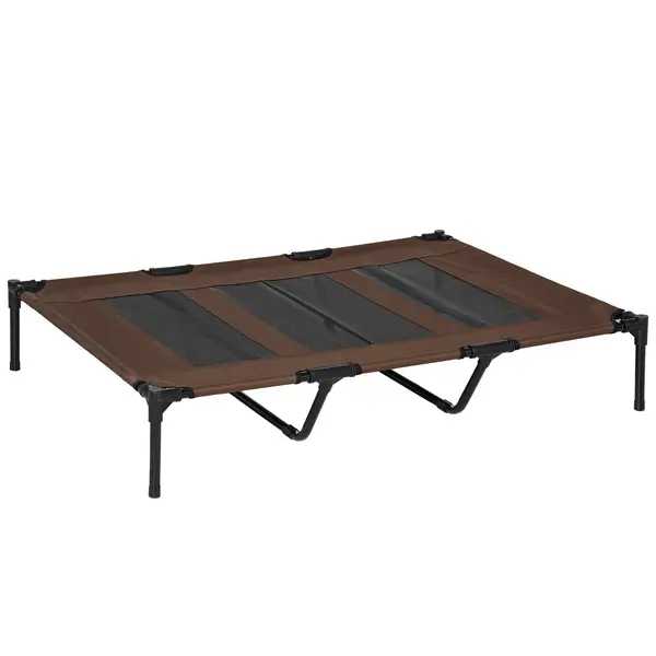 PawHut Pat pentru Câini cu Geantă de Călătorie și Picioare Antiderapante, 122x92x23 cm, Maro | Aosom Romania