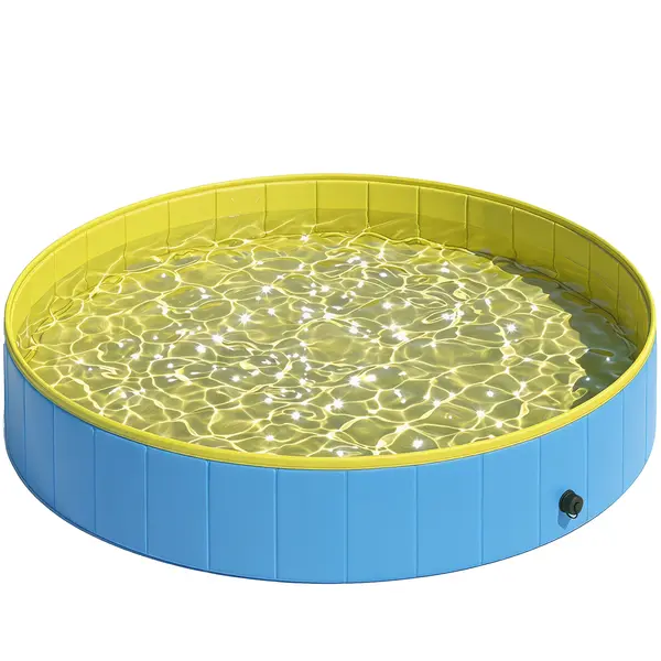 PawHut Piscină pliabilă pentru câini mari și foarte mari, cu fund antiderapant, pentru rațe, interior și exterior, 160 x 30 cm | Aosom Romania
