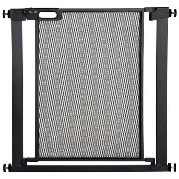 PawHut Poarta de Siguranta Reglabila 76–103 cm pentru Usi/Scari – Negru | Aosom Romania