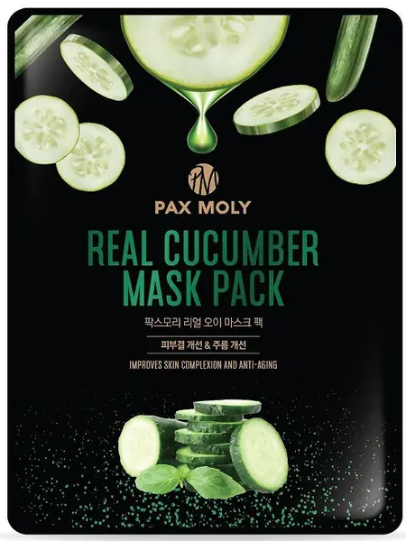 Pax Moly Mască de față folie cu castravete, 25 ml
