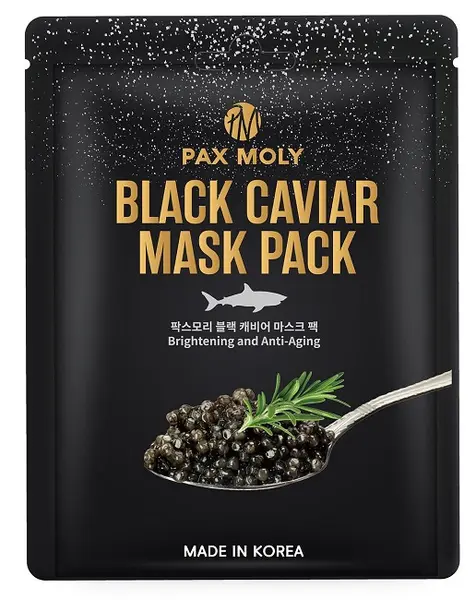 Pax Moly Mască de față folie cu caviar negru, 25 ml