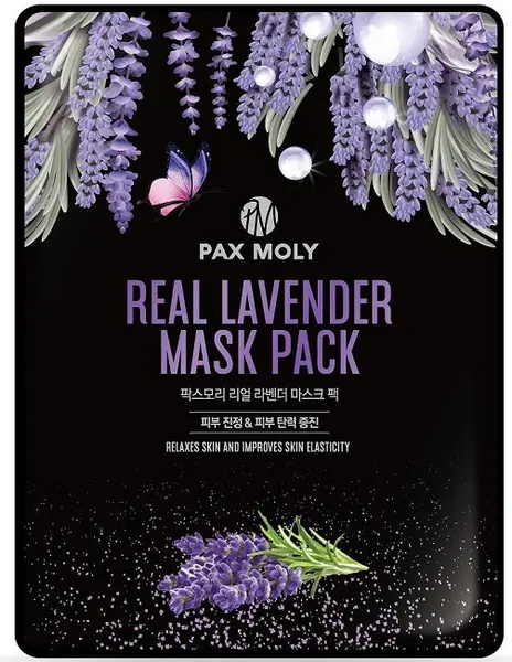 Pax Moly Mască de față folie cu lavandă, 25 ml
