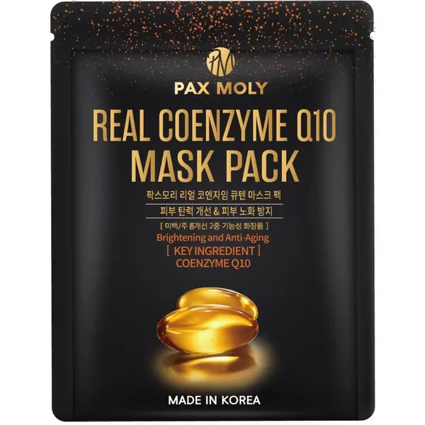 PaxMoly Real Coenzyme Q10 Mask Pack Mască de față cu coenzimă Q10 Volum 25 ml