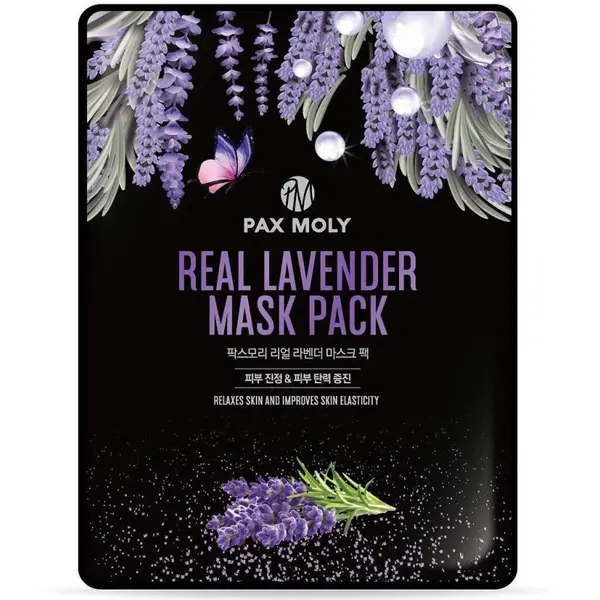 PaxMoly Real Lavender Mask Pack Mască de față cu lavandă Volum 25 ml