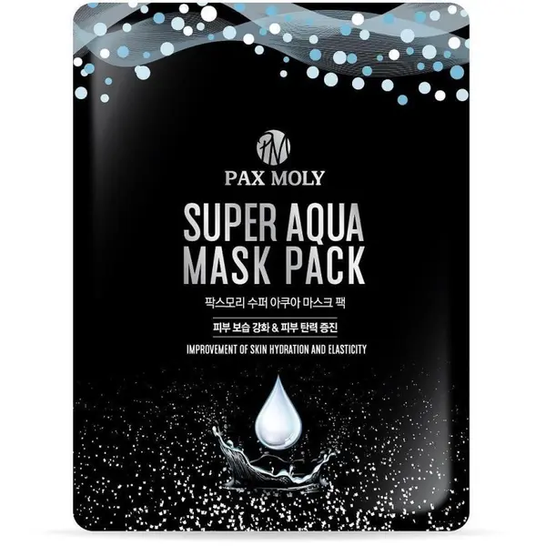 PaxMoly Super Aqua Mask Pack Mască de față cu minerale marine Volum 25 ml