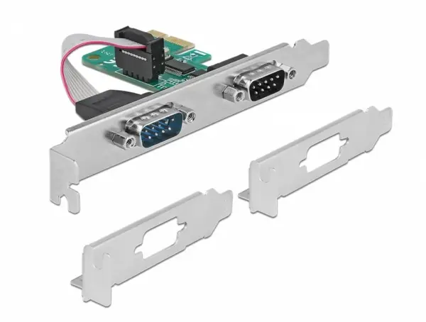 PCI Express la 2 x RS-232 serial, Delock 89918