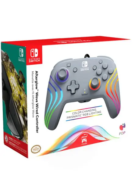 Pdp Afterglow Wave Wired Controller Grey
