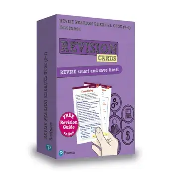 Pearson REVISE Edexcel GCSE (9-1) Business Revision Cards. for home learning, 2022 and 2023 assessments and exams/***