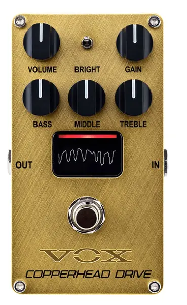 Pedală de efecte sonore VOX - Valvenergy Copperhead Drive, auriu