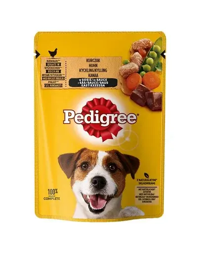 PEDIGREE Adult plic 100g hrana umeda pentru caini adulti bucati de pui si legume in sos