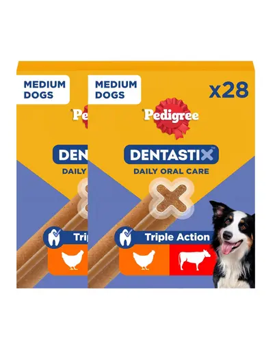 PEDIGREE DentaStix pentru caini rasa medie 52 buc.(2x4x180g)