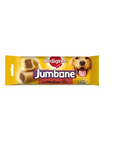 PEDIGREE Jumbone Recompensa caini talie medie, cu vita 180 g