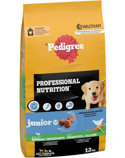 PEDIGREE Professional Nutrition Junior 2 x 12 kg mâncare căței rase medii și mari