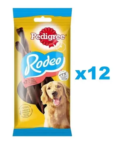 PEDIGREE Rodeo 12x122 g Set batoane pentru caine, cu vita