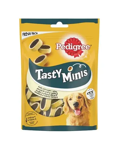 PEDIGREE Tasty Minis 6x140 recompense caini cu vita si branza