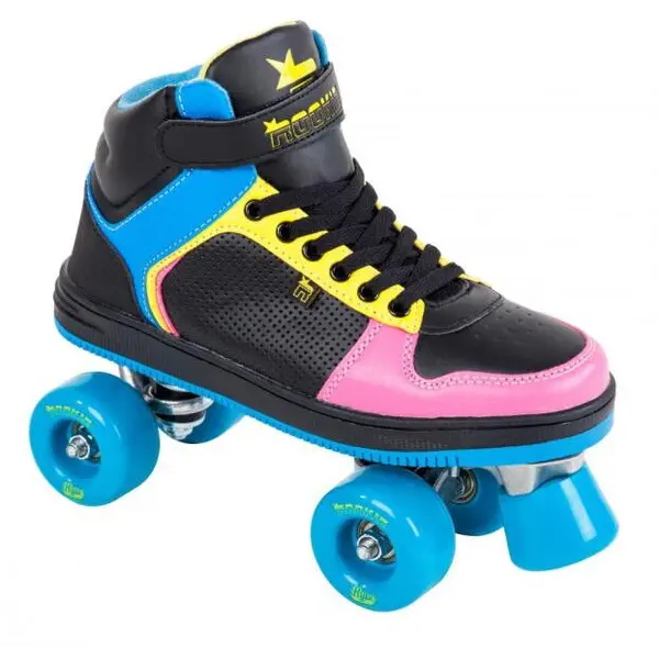PEGAS Role Rookie Hype Hi Top Trainer, Marimea 33 Eu, Negru Albastru Roz, RKE-SKA-2060