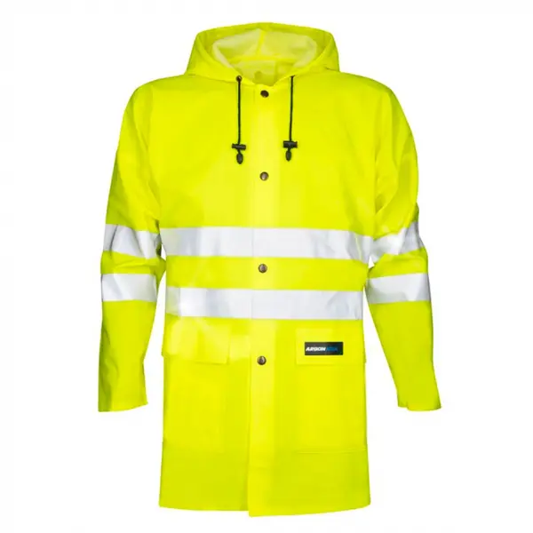 Pelerina de ploaie scurta reflectorizanta, culoarea galben, AQUA 1101 3XL, GALBEN FLUO