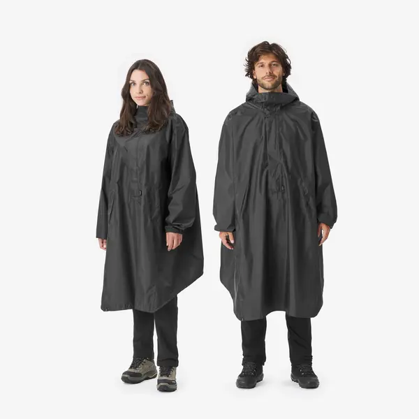 Pelerină ploaie tip Poncho Trekking MT500 60L Negru