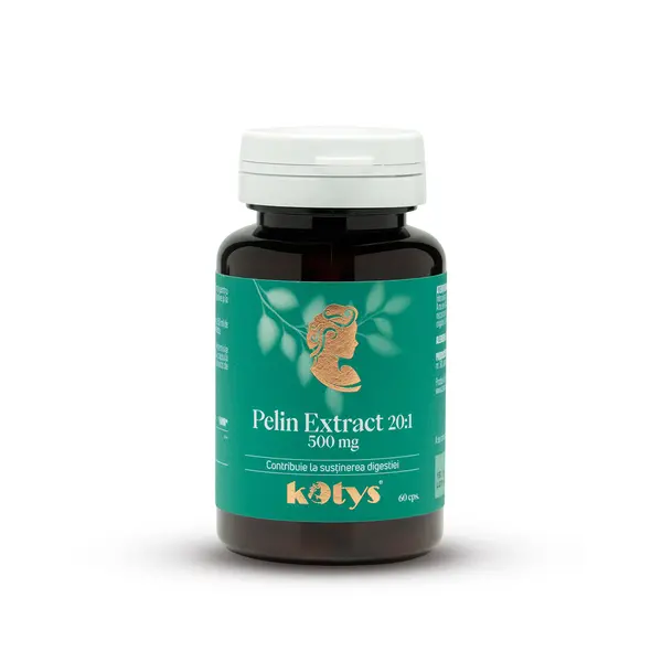 Pelin Extract 20:1 500 mg -- 60 capsule pentru susținerea digestiei, Kotys