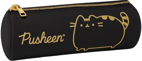 Penar cilindric St. Majewski Pusheen - Gold, 1 fermoar