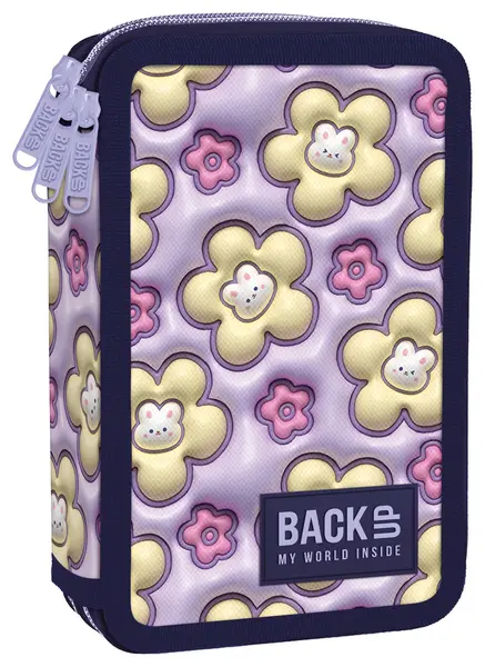 Penar cu accesorii BackUp 8 EW - Pastel Bunnies, 3 fermoare