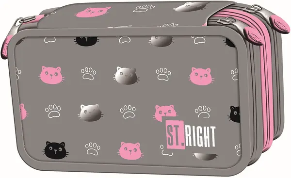 Penar cu accesorii St. Right Kitty Paw - 3 fermoare