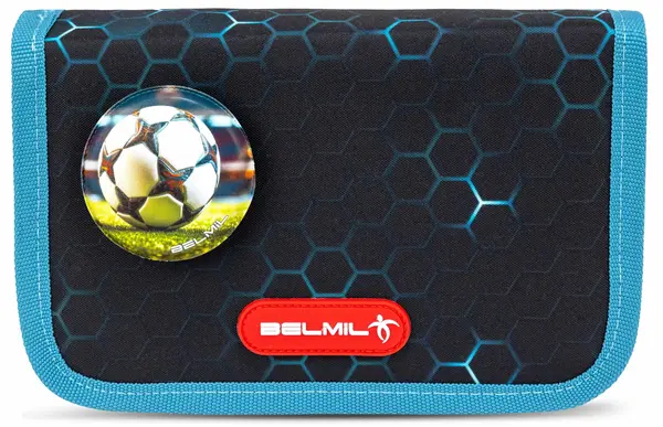 Penar cu ecuson Belmil - Kick the Ball, cu 1 fermoar si pliu dublu