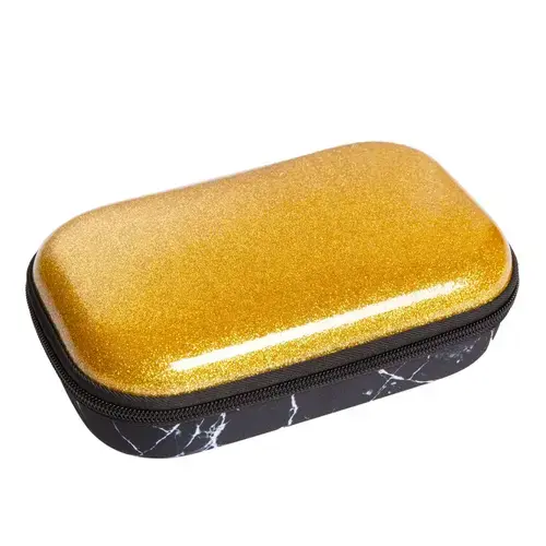 Penar cu fermoar Zipit Glitter Storage box, Auriu