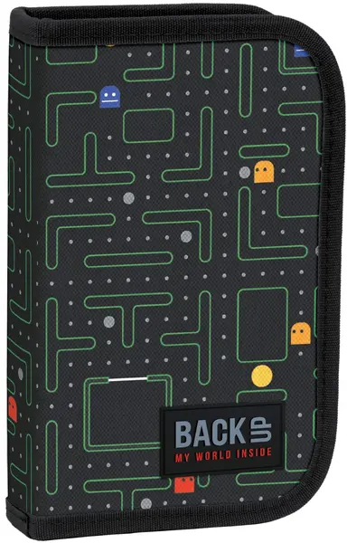 Penar cu instrumente de scris BackUp SW - Pac-Man, 1 fermoar și 2 aripi