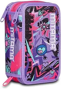 Penar cu instrumente Mitama - Girls Club, Cu 3 fermoare