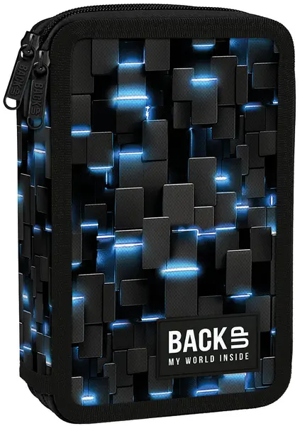 Penar cu rechizite Back Up DW - Lights, cu 2 fermoare